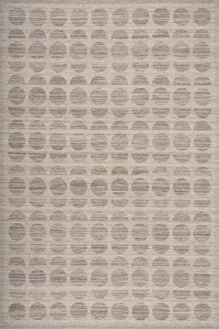 Isolated view of Brown Rectangle Nouran Modern Geometric Indoor Washable Rug, showcasing its design