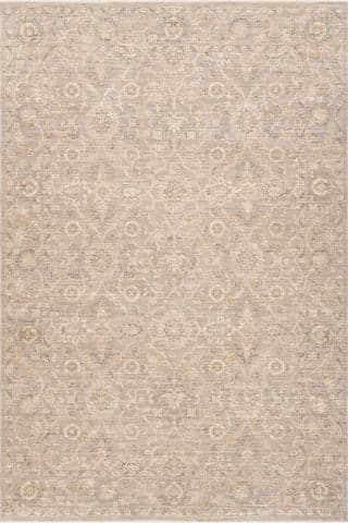 Isolated view of Brown Rectangle Inkara Traditional Vintage & Distressed Rug, showcasing its design