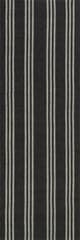 Isolated view of Charcoal Runner Hawthorn Striped Wool Rug, showcasing its design