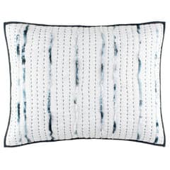 Draftsman Quilted Sham | Blue
