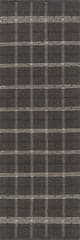 Isolated view of Black Runner Downing Plaid Wool Rug by Nate Berkus, showcasing its design