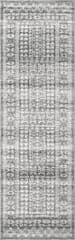 Isolated view of Grey Runner Grecian Frieze Rug, showcasing its design