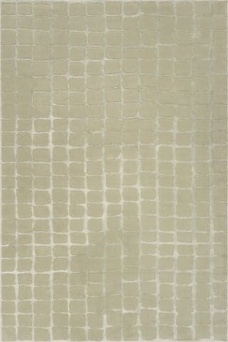 Isolated view of Light Green Rectangle Spring Lake Plush Textured Washable Rug, showcasing its design