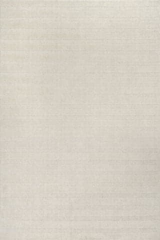 Isolated view of Ivory Rectangle Vestry Striped Wool Rug, showcasing its design