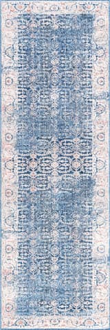 Isolated view of Blue Runner Faded Persian Rug, showcasing its design