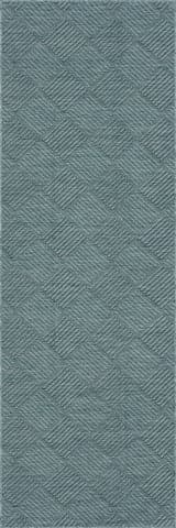 Isolated view of Aqua Runner Nahla Modern Diamond Indoor/Outdoor Rug, showcasing its design