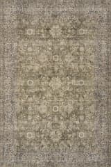 Isolated view of Green Rectangle Westfield Antiqued Jute-Blend Rug, showcasing its design