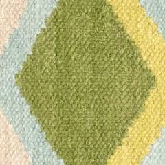 Safety Net Handwoven Wool Rug Swatch | Green
