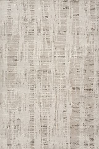 Isolated view of Beige Rectangle Bircha Rustic Abstract Washable Rug, showcasing its design