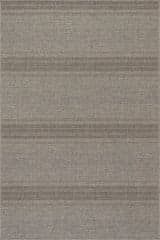 Isolated view of Brown Rectangle Veya Modern Striped Indoor/Outdoor Rug, showcasing its design