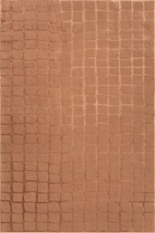 Isolated view of Rose Rectangle Spring Lake Plush Textured Washable Rug, showcasing its design