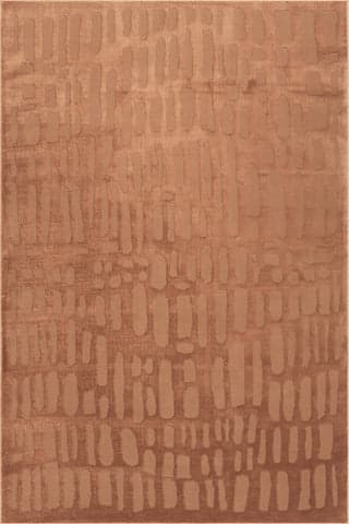Isolated view of Rose Rectangle Summit Plush Textured Washable Rug, showcasing its design