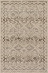 Isolated view of Sand Rectangle Sela Southwestern Bordered Indoor/Outdoor Rug, showcasing its design