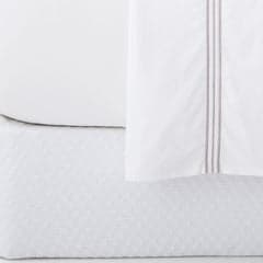 Diamond Matelasse Box Spring Cover | White