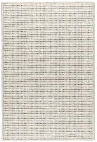 Warren Ticking Woven Wool Custom Rug | Silver