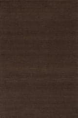 Isolated view of Dark Brown Rectangle Hollis Solid Wool Cozy Rug, showcasing its design