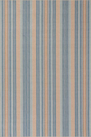 Stockholm Striped Machine Washable Rug | Blue