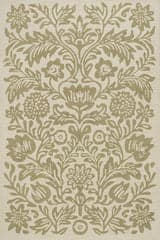 Isolated view of Olive Runner Ayloh Transitional Floral and Paisley Rug, showcasing its design