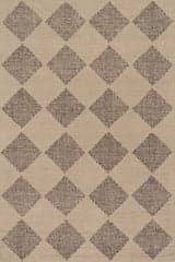 Isolated view of Sand Rectangle Tova Tufted Diamond Rug, showcasing its design