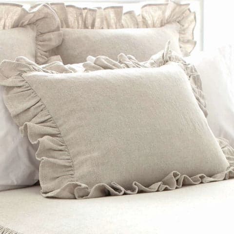 Wilton Ruffle Sham | Natural