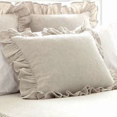 Wilton Ruffle Sham | Natural