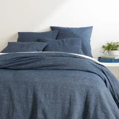 Jovi Linen Duvet Cover | Ink