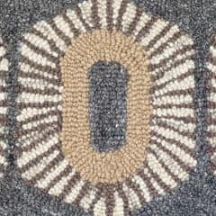 Stowe Hand Micro Hooked Wool Rug Swatch | Blue