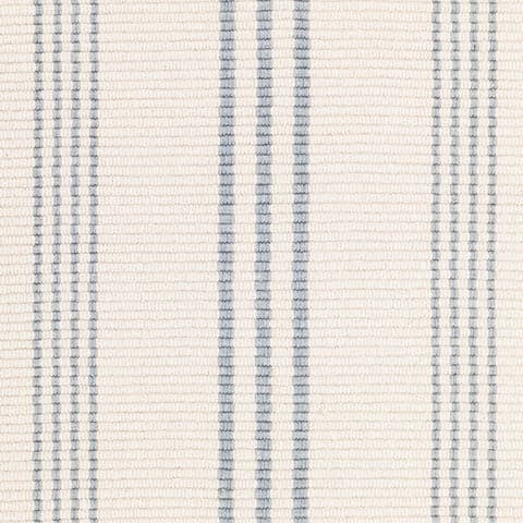 Swedish Stripe Handwoven Cotton Rug Swatch | Blue