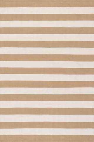 Banks Stripe Handwoven Indoor/Outdoor Rug | Khaki