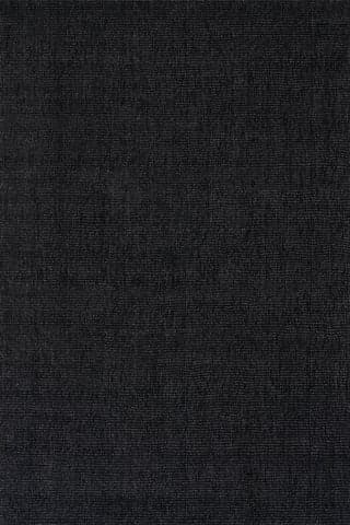 Isolated view of Black Rectangle Crosby Solid Wool Cozy Rug, showcasing its design
