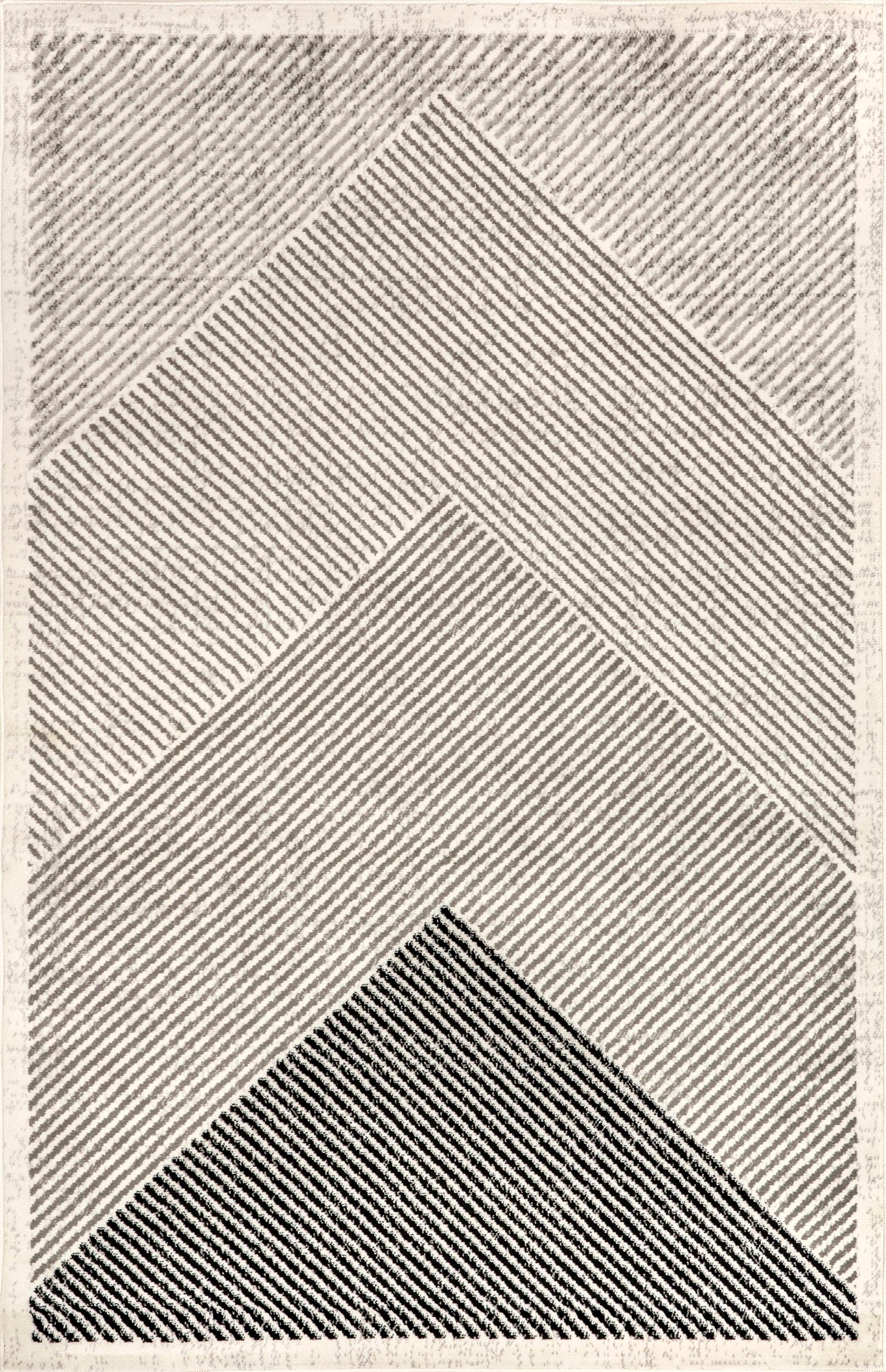 Mae Traverse Stripes Rug | Grey | 4' x 6'