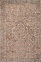 Isolated view of Multicolor Rectangle Wavi Medallion Rug, showcasing its design