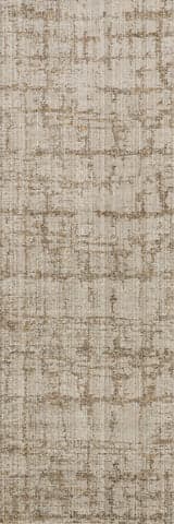 Isolated view of Beige Runner Thalyn Modern Woven Abstract Indoor/Outdoor Washable Rug, showcasing its design