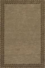 Isolated view of Brown Rectangle Taya Modern Bordered Rug, showcasing its design