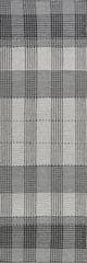 Isolated view of Grey Runner Oregon Plaid Wool Rug, showcasing its design