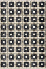 Isolated view of Navy Rectangle Sorelle Modern Plaid Rug, showcasing its design