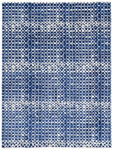Argo Hand Knotted Wool Rug | Navy