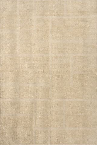Isolated view of Cream Rectangle Kary Bohemian Abstract Rug, showcasing its design