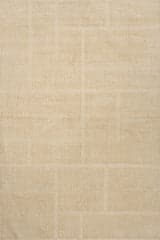 Isolated view of Cream Rectangle Kary Bohemian Abstract Rug, showcasing its design
