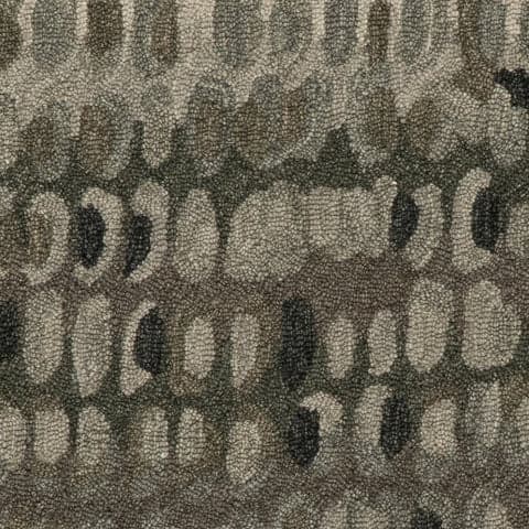 Paint Chip Hand Micro Hooked Wool Rug Swatch | Forest