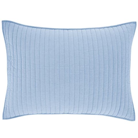 Cozy Cotton Quilted Sham | French Blue