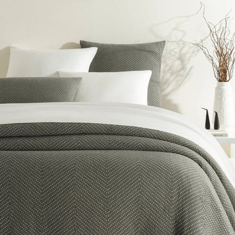 Catalina Matelasse Coverlet | Charcoal