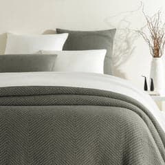 Catalina Matelasse Coverlet | Charcoal