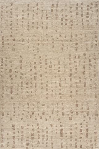 Isolated view of Tan Rectangle Winterer Modern Bohemian Rug, showcasing its design