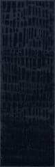 Isolated view of Blue Runner Summit Plush Textured Washable Rug, showcasing its design