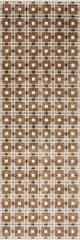 Isolated view of Light Brown Runner Sorelle Modern Plaid Rug, showcasing its design