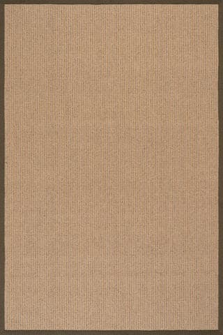 Isolated view of Grey Rectangle Patricia Jute and Wool Rug, showcasing its design