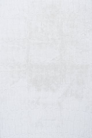 Isolated view of Off White Rectangle Giselle Solid Cloud Washable Rug, showcasing its design