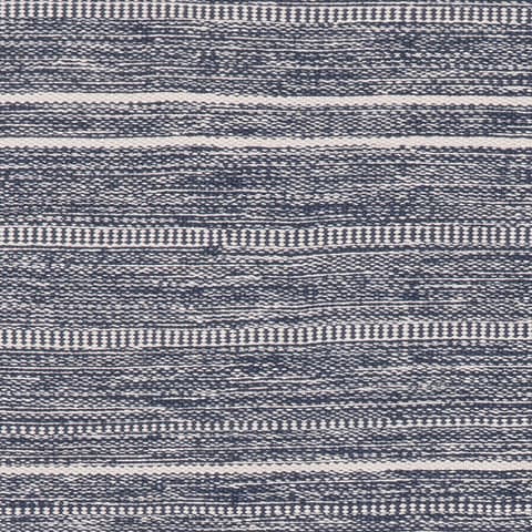 Skipper Stripe Handwoven Indoor/Outdoor Rug Swatch | Navy