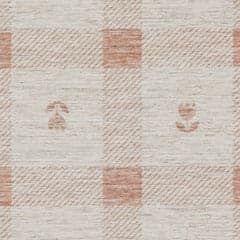 Gingham Machine Washable Rug Swatch | Blush